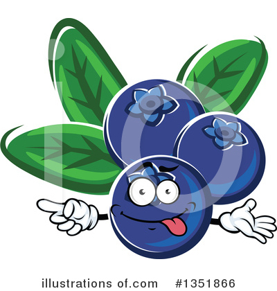 Royalty-Free (RF) Blueberry Clipart Illustration by Vector Tradition SM - Stock Sample #1351866