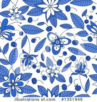 Royalty-Free (RF) Blueberry Clipart Illustration by Vector Tradition SM - Stock Sample #1351949