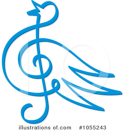 Royalty-Free (RF) Bluebird Clipart Illustration by Any Vector - Stock Sample #1055243