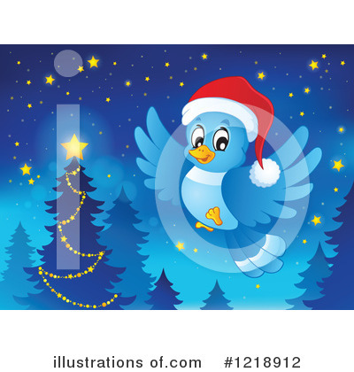 Royalty-Free (RF) Bluebird Clipart Illustration by visekart - Stock Sample #1218912