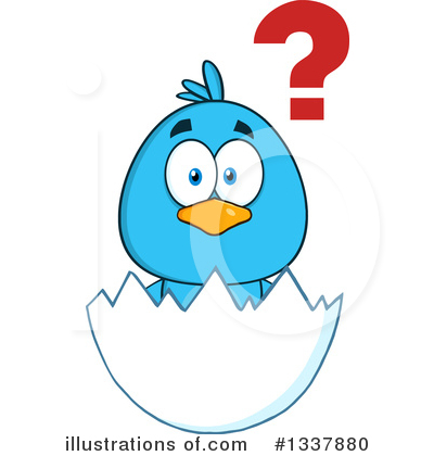 Royalty-Free (RF) Bluebird Clipart Illustration by Hit Toon - Stock Sample #1337880