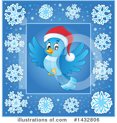 Royalty-Free (RF) Bluebird Clipart Illustration by visekart - Stock Sample #1432806