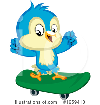 Royalty-Free (RF) Bluebird Clipart Illustration by Morphart Creations - Stock Sample #1659410