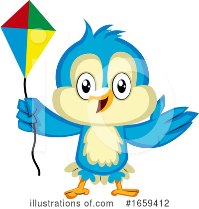 Royalty-Free (RF) Bluebird Clipart Illustration by Morphart Creations - Stock Sample #1659412