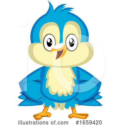 Royalty-Free (RF) Bluebird Clipart Illustration by Morphart Creations - Stock Sample #1659420
