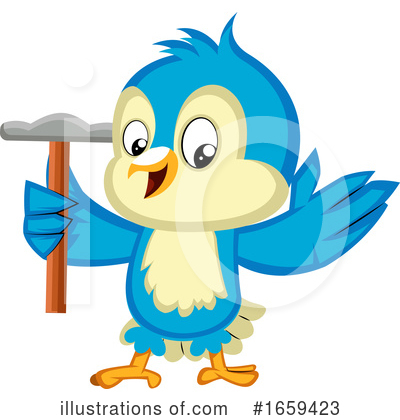 Royalty-Free (RF) Bluebird Clipart Illustration by Morphart Creations - Stock Sample #1659423