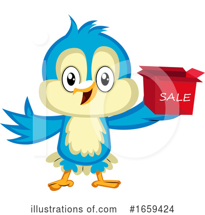 Royalty-Free (RF) Bluebird Clipart Illustration by Morphart Creations - Stock Sample #1659424