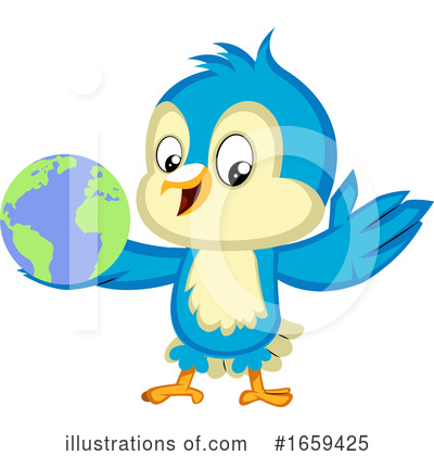 Royalty-Free (RF) Bluebird Clipart Illustration by Morphart Creations - Stock Sample #1659425