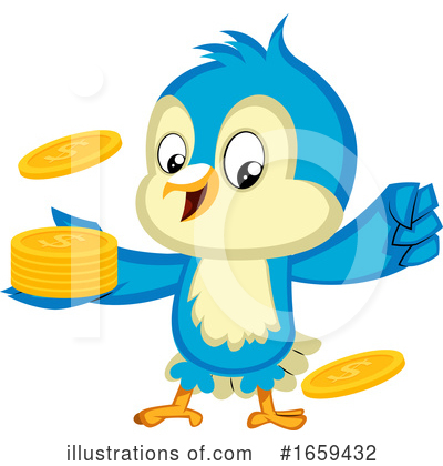 Royalty-Free (RF) Bluebird Clipart Illustration by Morphart Creations - Stock Sample #1659432