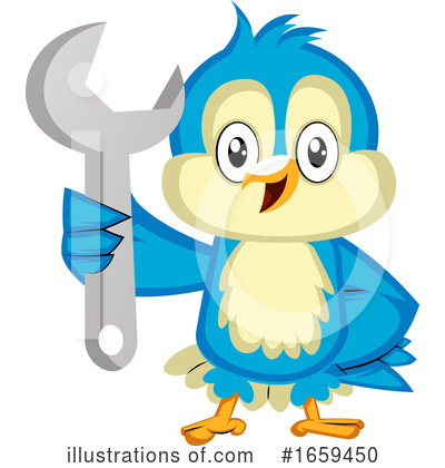 Royalty-Free (RF) Bluebird Clipart Illustration by Morphart Creations - Stock Sample #1659450
