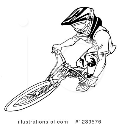 Royalty-Free (RF) Bmx Clipart Illustration by LaffToon - Stock Sample #1239576
