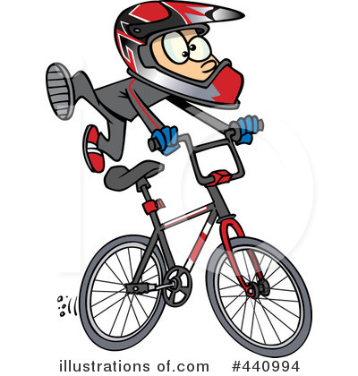 Royalty-Free (RF) Bmx Clipart Illustration by toonaday - Stock Sample #440994