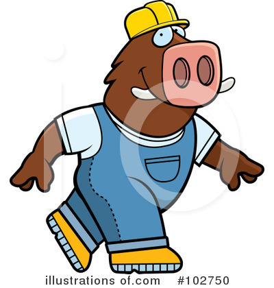 Boar Clipart #102750 by Cory Thoman