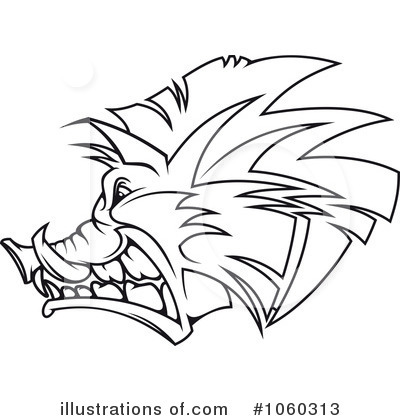 Royalty-Free (RF) Boar Clipart Illustration by Vector Tradition SM - Stock Sample #1060313
