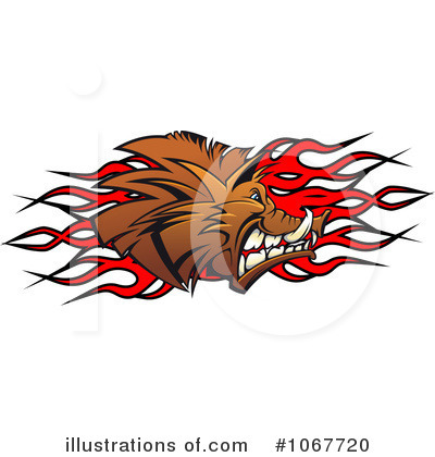 Royalty-Free (RF) Boar Clipart Illustration by Vector Tradition SM - Stock Sample #1067720
