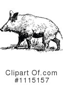 Boar Clipart #1115157 by Prawny Vintage