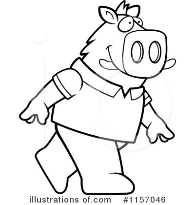Royalty-Free (RF) Boar Clipart Illustration by Cory Thoman - Stock Sample #1157046