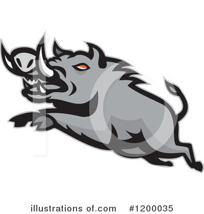 Royalty-Free (RF) Boar Clipart Illustration by patrimonio - Stock Sample #1200035