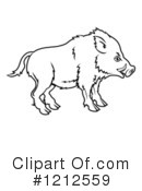 Boar Clipart #1212559 by AtStockIllustration