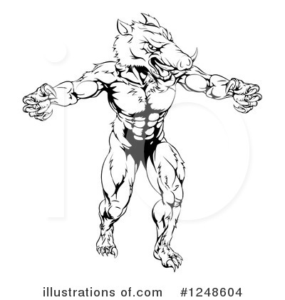 Royalty-Free (RF) Boar Clipart Illustration by AtStockIllustration - Stock Sample #1248604