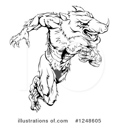 Royalty-Free (RF) Boar Clipart Illustration by AtStockIllustration - Stock Sample #1248605