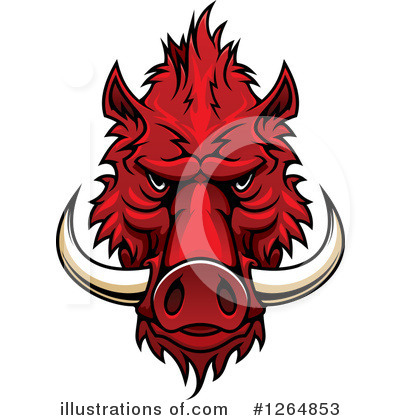 Razorback Clipart #1264853 by Vector Tradition SM