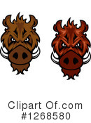 Boar Clipart #1268580 by Vector Tradition SM