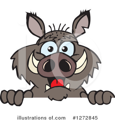 Boar Clipart #1272845 by Dennis Holmes Designs