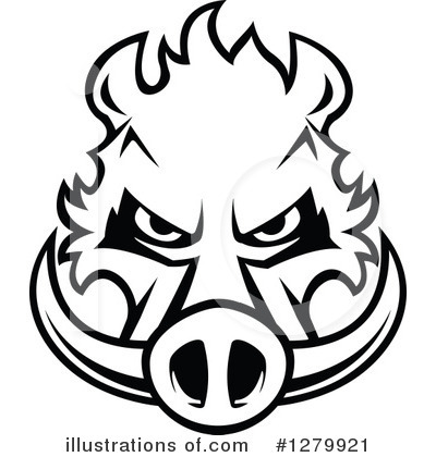 Royalty-Free (RF) Boar Clipart Illustration by Vector Tradition SM - Stock Sample #1279921