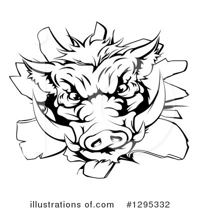 Royalty-Free (RF) Boar Clipart Illustration by AtStockIllustration - Stock Sample #1295332