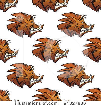 Royalty-Free (RF) Boar Clipart Illustration by Vector Tradition SM - Stock Sample #1327886