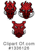 Boar Clipart #1336126 by Vector Tradition SM