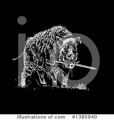 Royalty-Free (RF) Boar Clipart Illustration by lineartestpilot - Stock Sample #1385940