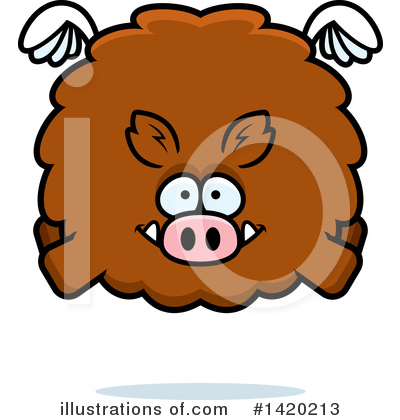 Royalty-Free (RF) Boar Clipart Illustration by Cory Thoman - Stock Sample #1420213