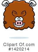 Boar Clipart #1420214 by Cory Thoman