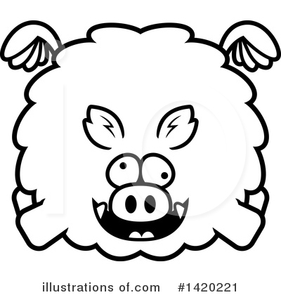 Royalty-Free (RF) Boar Clipart Illustration by Cory Thoman - Stock Sample #1420221