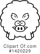 Boar Clipart #1420229 by Cory Thoman