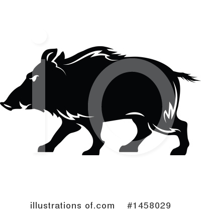 Royalty-Free (RF) Boar Clipart Illustration by Vector Tradition SM - Stock Sample #1458029