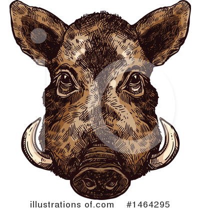 Boar Clipart #1683188 - Illustration by Vector Tradition SM