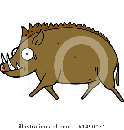Royalty-Free (RF) Boar Clipart Illustration by lineartestpilot - Stock Sample #1490071