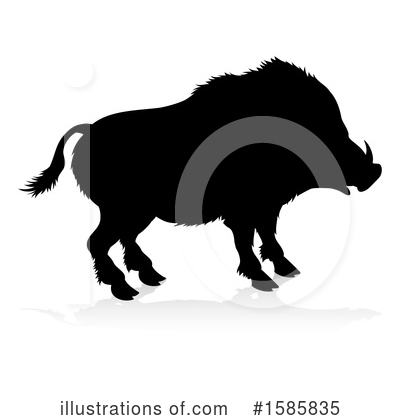Royalty-Free (RF) Boar Clipart Illustration by AtStockIllustration - Stock Sample #1585835