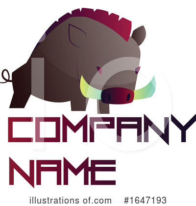 Royalty-Free (RF) Boar Clipart Illustration by Morphart Creations - Stock Sample #1647193