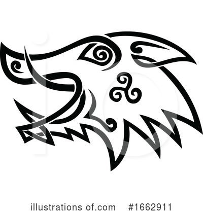 Royalty-Free (RF) Boar Clipart Illustration by patrimonio - Stock Sample #1662911