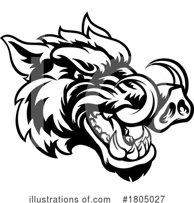 Royalty-Free (RF) Boar Clipart Illustration by AtStockIllustration - Stock Sample #1805027