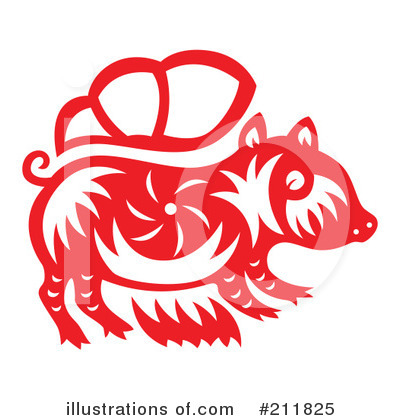 Royalty-Free (RF) Boar Clipart Illustration by Cherie Reve - Stock Sample #211825