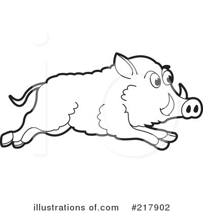 Royalty-Free (RF) Boar Clipart Illustration by Lal Perera - Stock Sample #217902