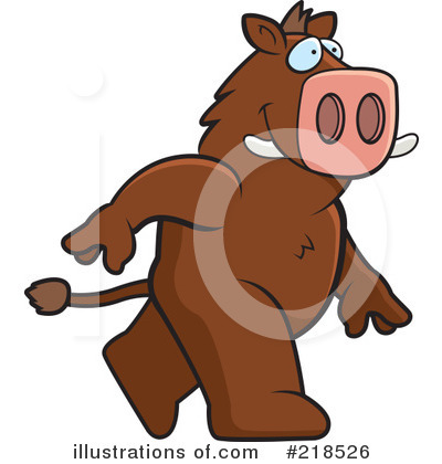 Royalty-Free (RF) Boar Clipart Illustration by Cory Thoman - Stock Sample #218526