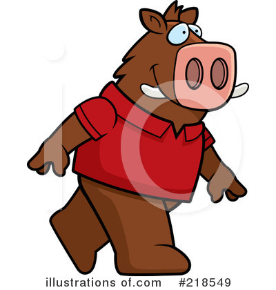 Royalty-Free (RF) Boar Clipart Illustration by Cory Thoman - Stock Sample #218549