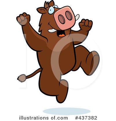 Royalty-Free (RF) Boar Clipart Illustration by Cory Thoman - Stock Sample #437382