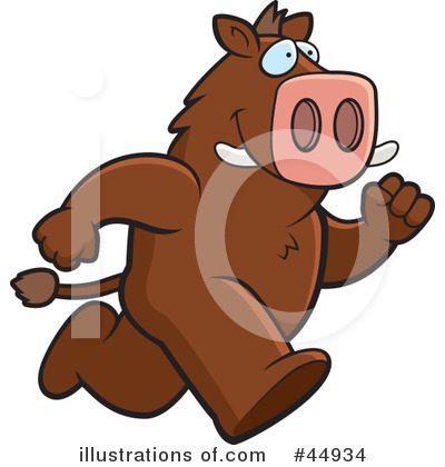 Boar Clipart #44934 by Cory Thoman